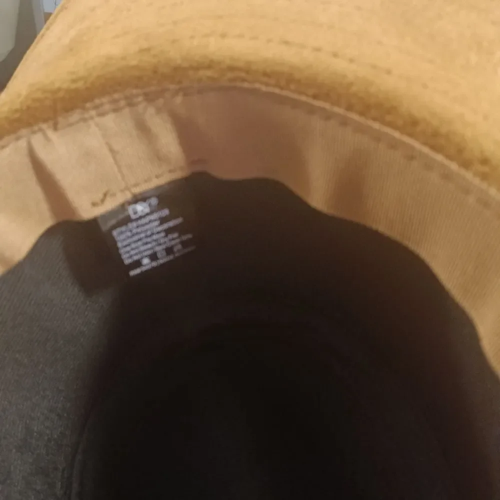 D&Y Brown Faux Suede Leather Western Panama Hat OS